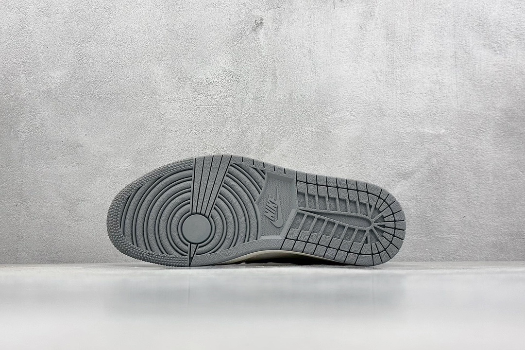 Travis Scott x Fragment Design x Air Jordan 1 Low OG SP AJ1 乔1 纪梵希联名-米灰蓝尾 低帮文化休闲板鞋   LX1988-111