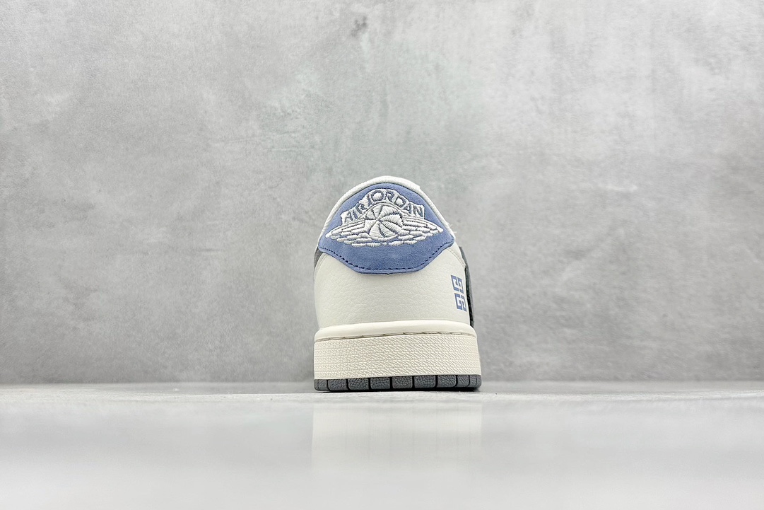 Travis Scott x Fragment Design x Air Jordan 1 Low OG SP AJ1 乔1 纪梵希联名-米灰蓝尾 低帮文化休闲板鞋   LX1988-111