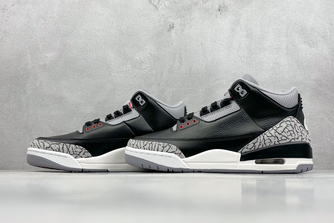 KW神版 Air Jordan 3 OG ”Black Cement” 黑水泥  DN3707-010