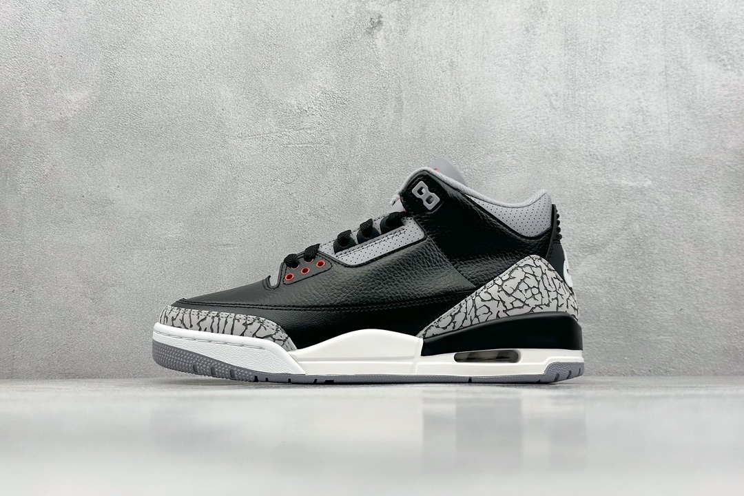 KW神版 Air Jordan 3 OG ”Black Cement” 黑水泥  DN3707-010