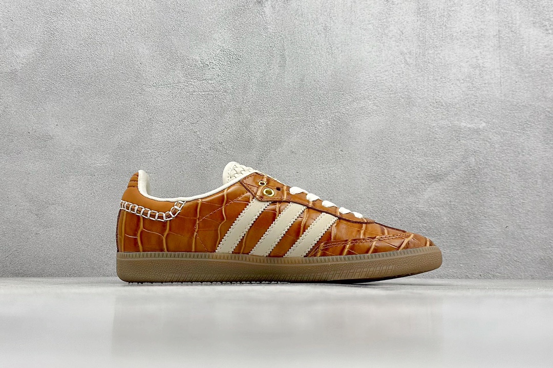 adidas originals Samba OG x WALES BONNER 棕白   JH9826