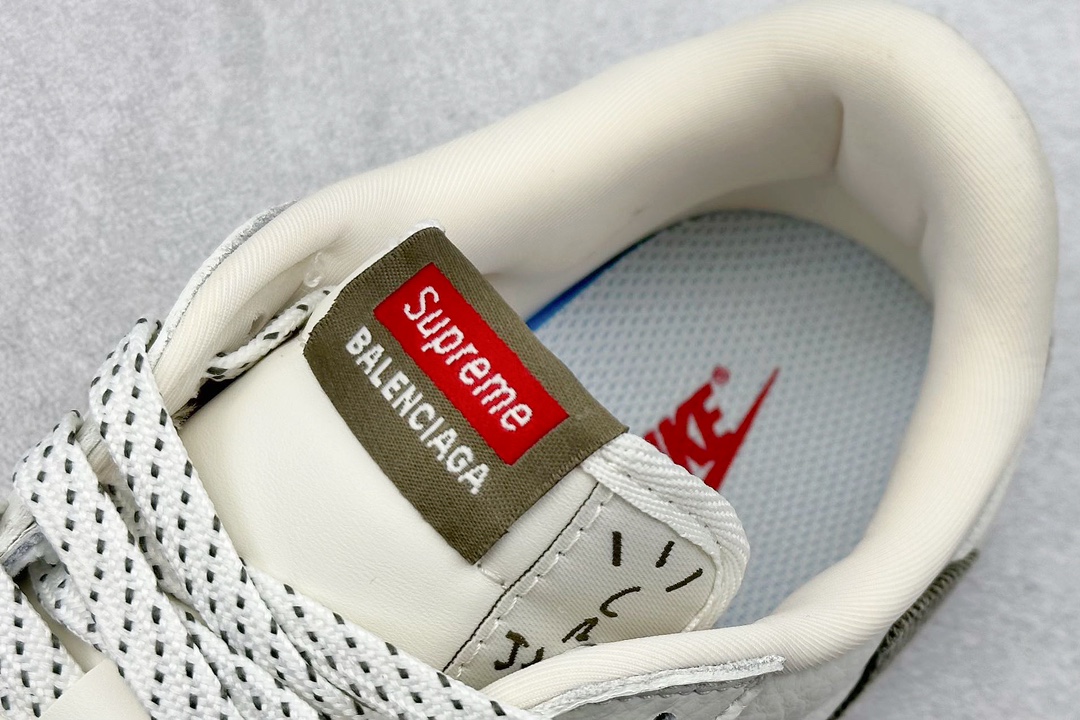 Fragment x Travis Scott x Supreme x Supreme Air Jordan 1 Low 三方联名倒钩  JH6088-609