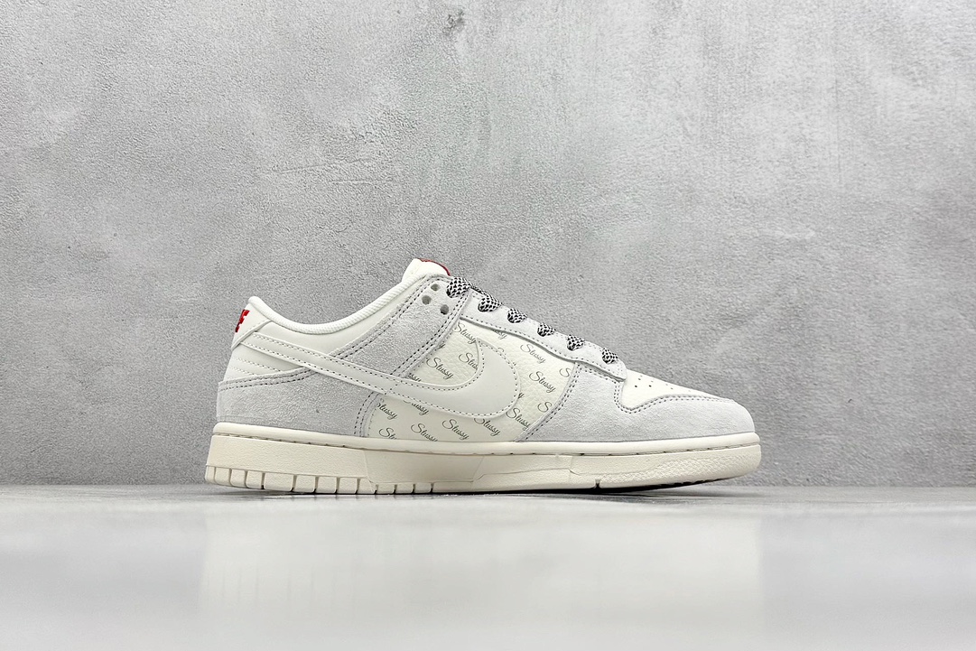 Nike SB Dunk Low x Stussy 白灰红双小钩满天星  YX5066-218