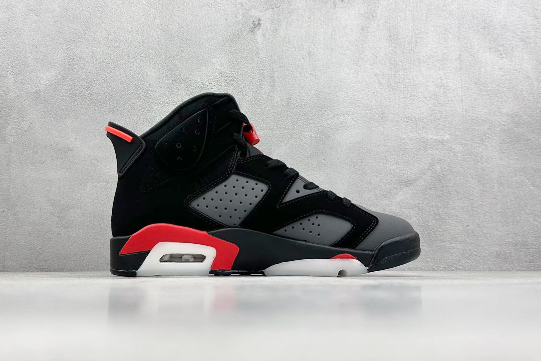 Air Jordan 6 ”Carmine” AJ6 乔6 黑灰红 3M反光 篮球男鞋  CT8529-064