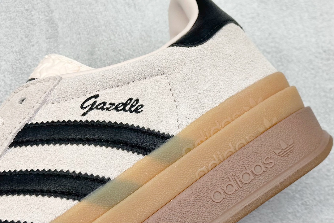 CS版 Adidas Originals Gazelle Bold W 三叶草厚底休闲防滑耐磨低帮板鞋  IE0429