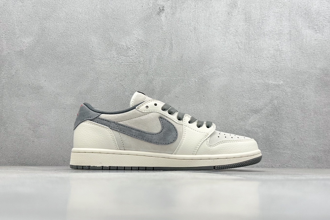 Travis Scott x Nike Air Jordan 1 Low x Stussy Air Jordan 1 Low 反转米灰小钩倒钩  XZ6868-001