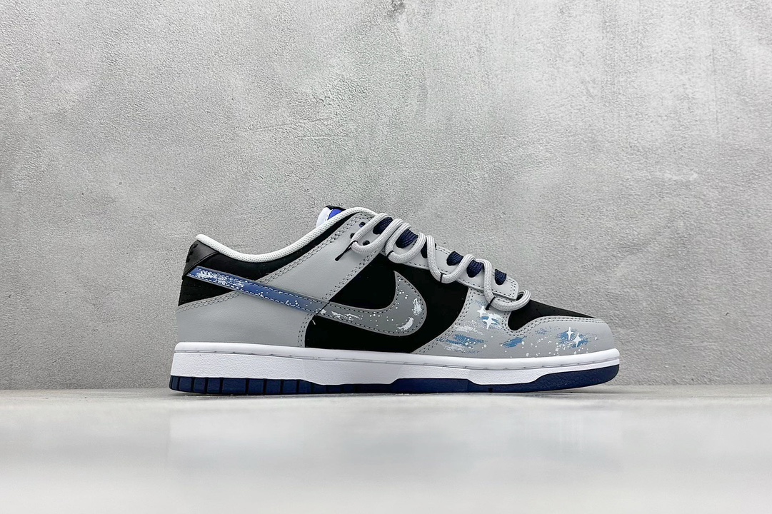 YC版 Nike SB Dunk Low 轮回星瞳 宇宙星辰 神秘风 黑蓝灰  FQ8826-100