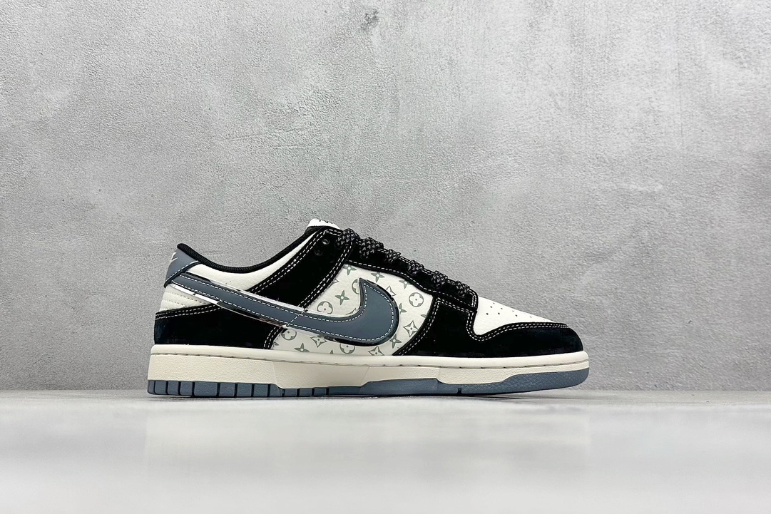 XC版 Nike SB Dunk Low“ 斯图西联名——黑白印花” 周年高端定制 低帮休闲板鞋 XX3168-212