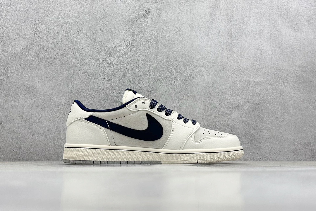 XC版 Travis Scott x Fragment Design x Jordan Air Jordan 1 Low OG SP “斯图西联名——红线刺绣勾”   SJ2068-134