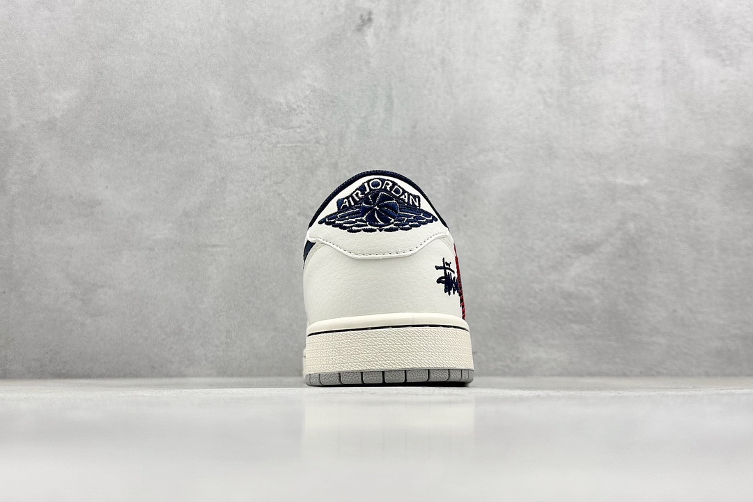 XC版 Travis Scott x Fragment Design x Jordan Air Jordan 1 Low OG SP “斯图西联名——红线刺绣勾”   SJ2068-134