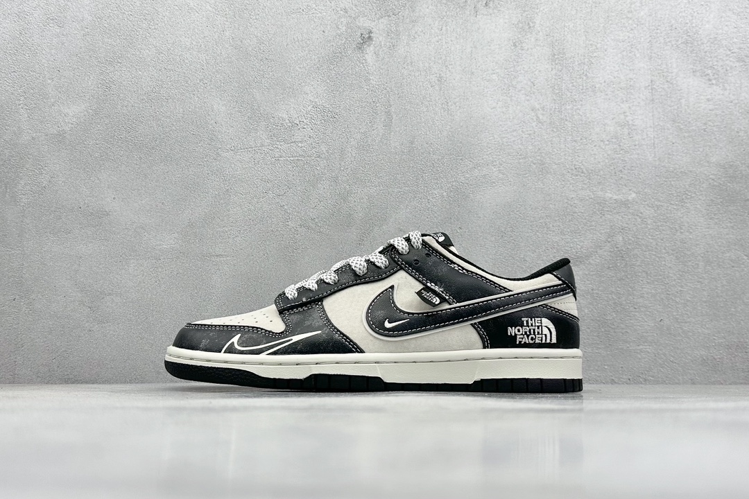 XC版 Nike SB Dunk Low“北面系列——漆皮黑勾” 周年高端定制 低帮休闲板鞋  DJ2024-047