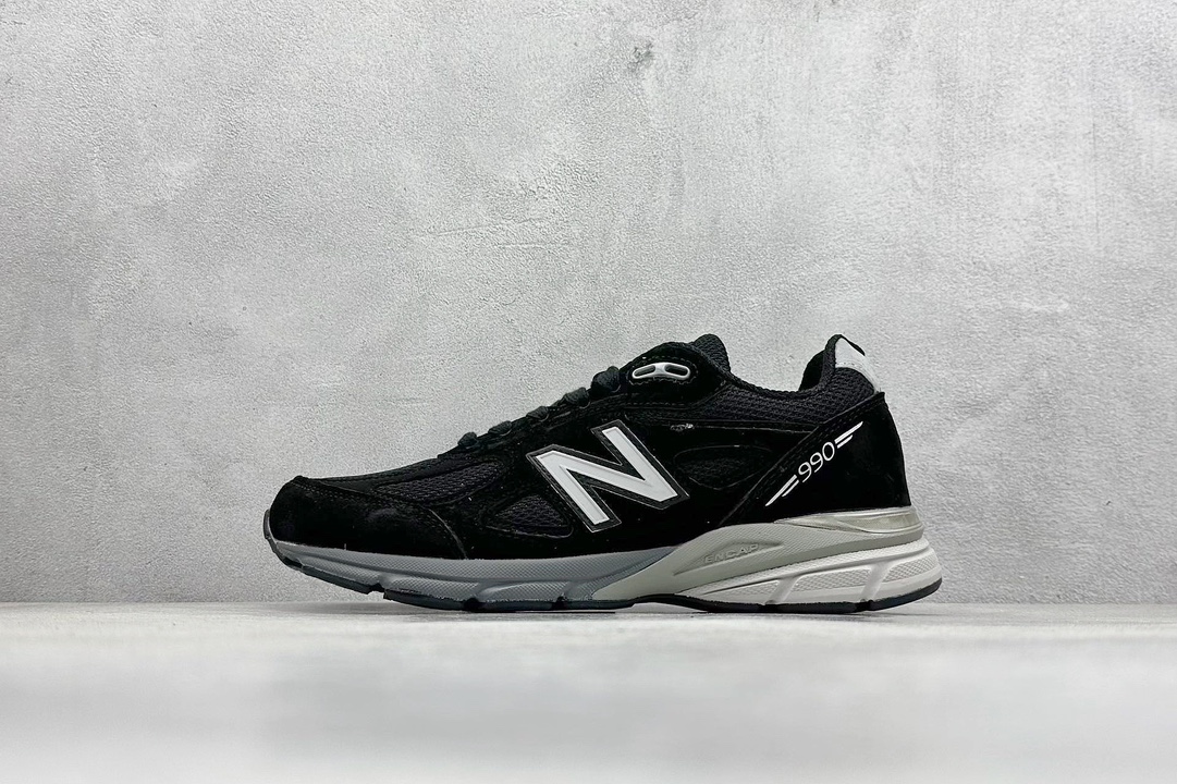 K New Balanc NB990 V4系列 高端美产复古休闲跑步鞋  M990BK4