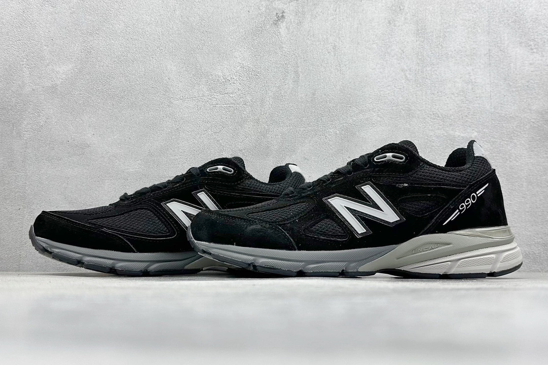 K New Balanc NB990 V4系列 高端美产复古休闲跑步鞋  M990BK4