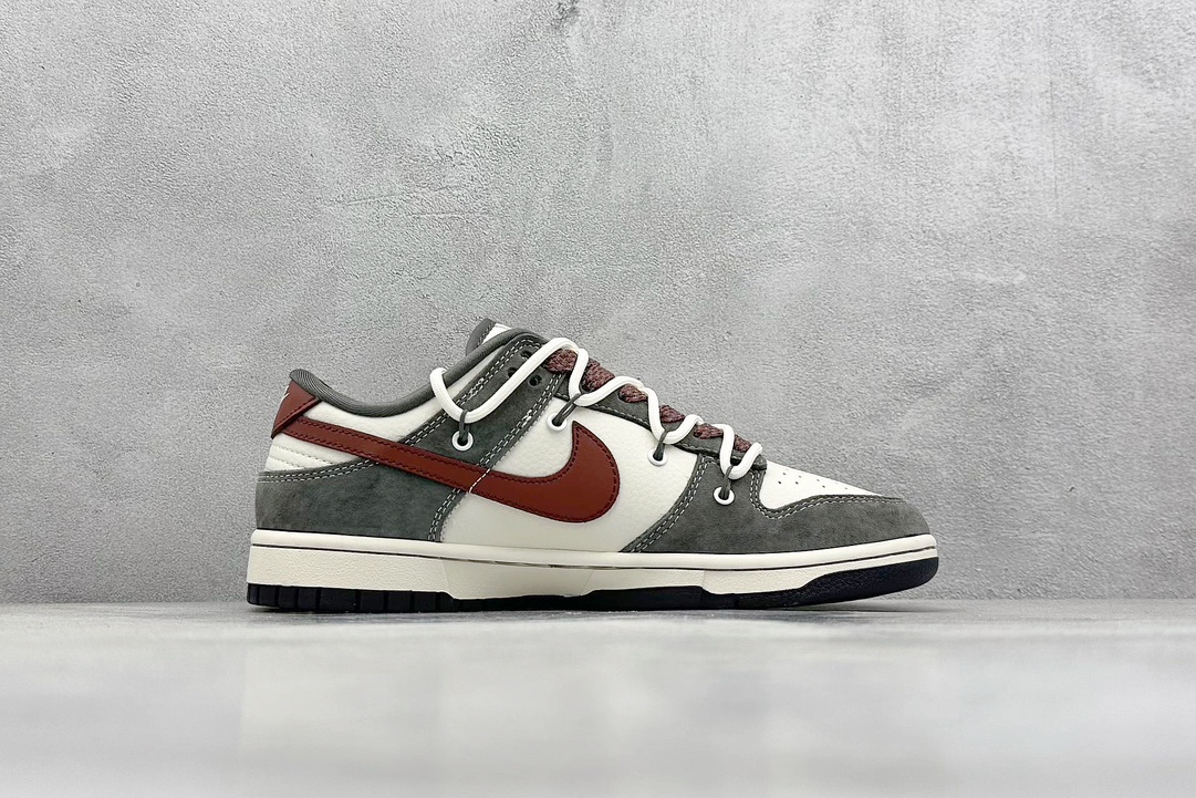 XC版 Nike SB Dunk Low“ Supreme联名——灰白红抽绳”XS1186-102