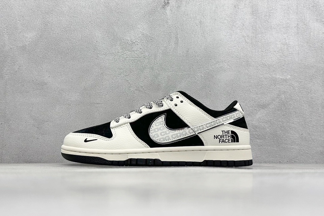 XC版 Nike SB Dunk Low“ 北面联名——米黑CDG” 周年高端定制 低帮休闲板鞋 BB7518-006