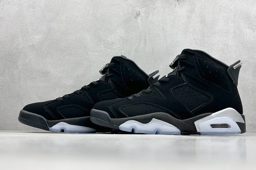 Jordan Air Jordan 6 retro ”metallic silver” 黑银 迈克尔·乔丹AJ6代系列中帮经典复古休闲运动文化篮球鞋 DX2836-001