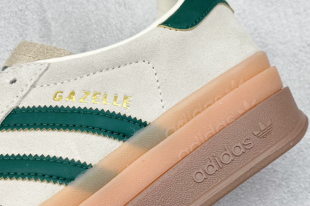 CS版 Adidas Originals Gazelle Bold W 三叶草厚底休闲防滑耐磨低帮板鞋  ID7056