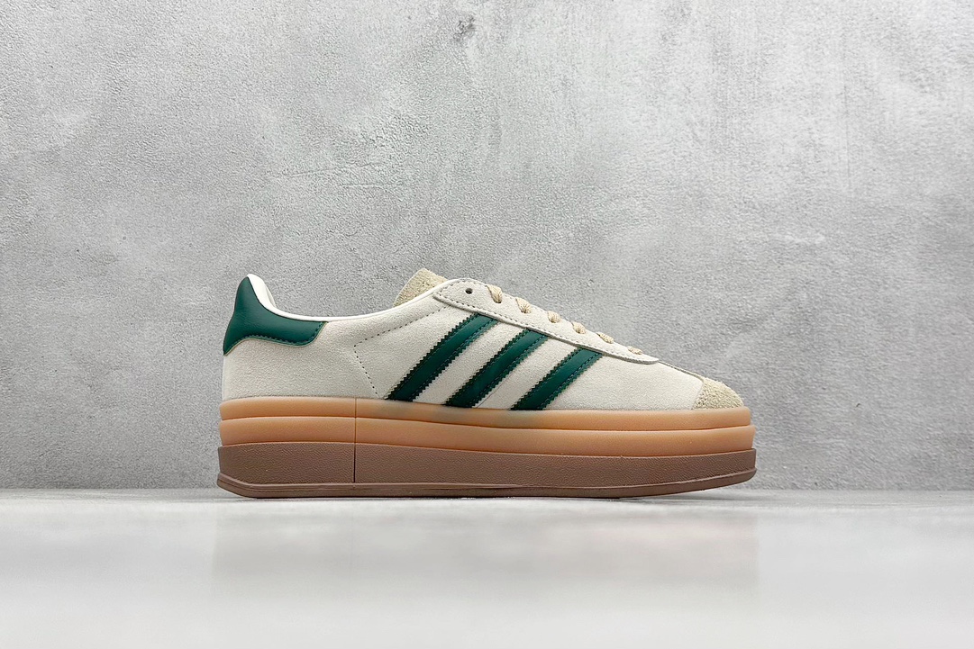 CS版 Adidas Originals Gazelle Bold W 三叶草厚底休闲防滑耐磨低帮板鞋  ID7056