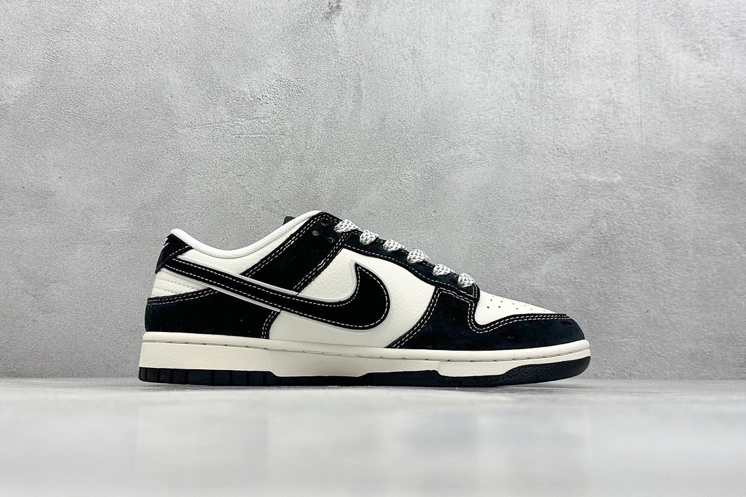 XC版 Nike SB Dunk Low“斯图西x古驰三方系列——不规则黑勾” 周年高端定制 低帮休闲板鞋  FC1688-196