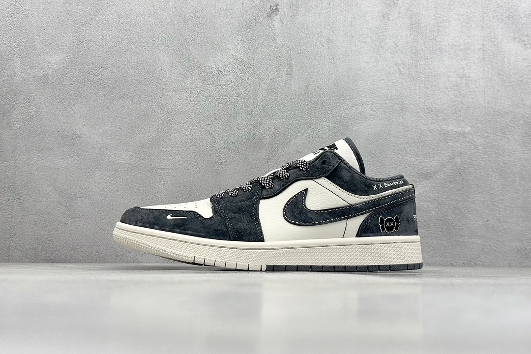 XC版 Nike Jordan Air Jordan 1“暴力熊联名——深驼灰” 高端定制   SJ9950-047