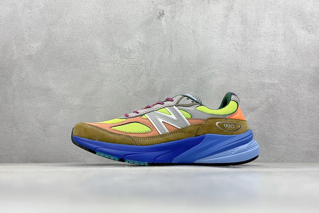 K New Balance NB990 V6系列 高端美产复古休闲跑步鞋  M990AB6