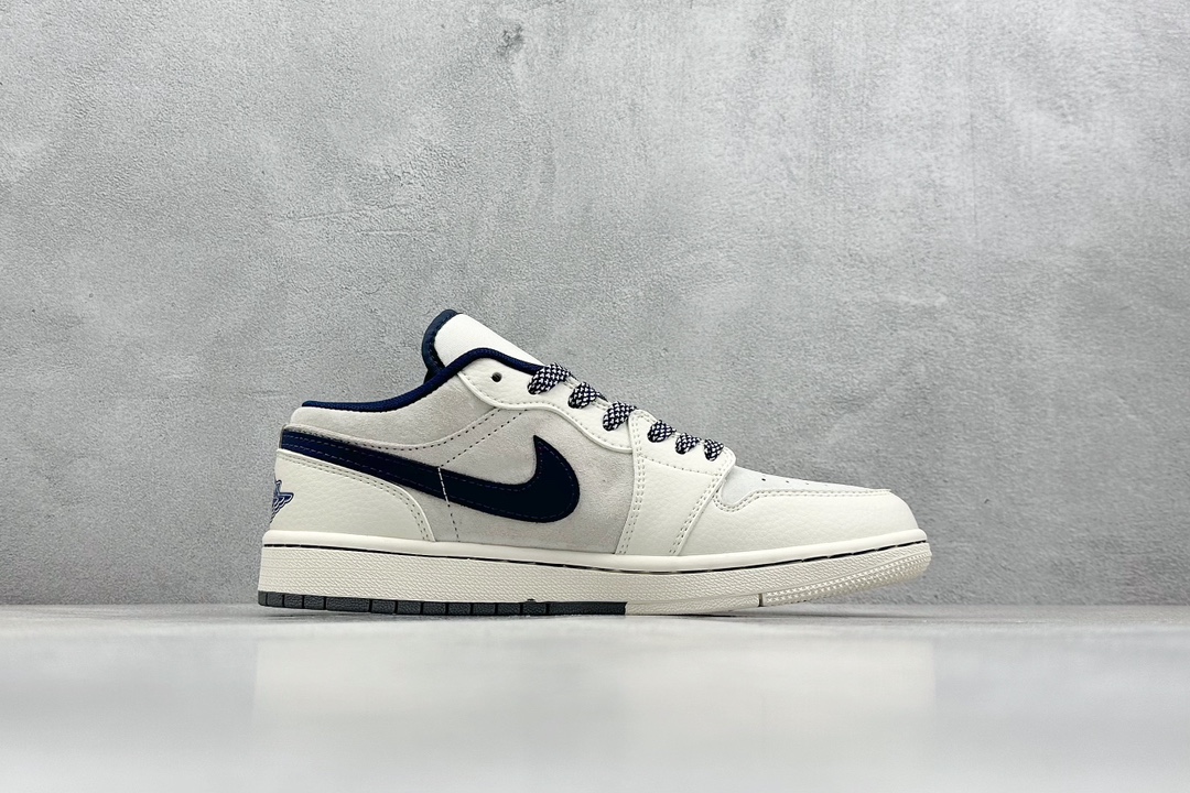 XC版 Air Jordan 1 Low AJ1 乔1 斯图西联名-灰蓝勾 低帮复古篮球鞋   SJ9950-046