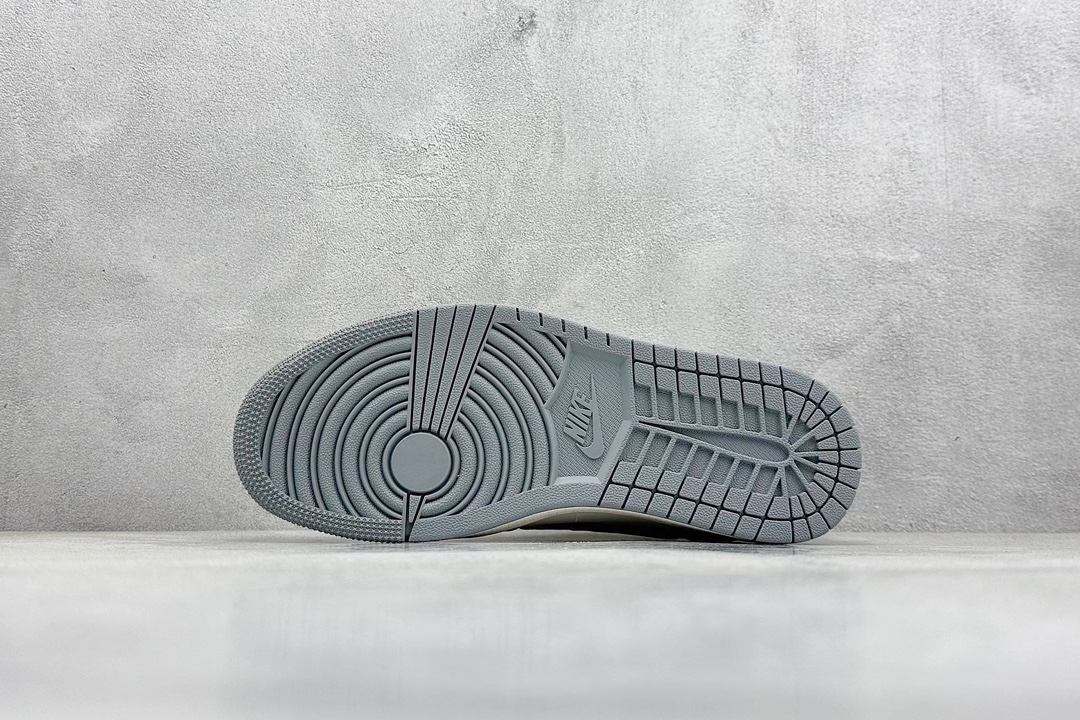 XC版 Travis Scott x Fragment Design x Air Jordan 1 Low OG SP AJ1 北面联名-钢铁灰 低帮文化休闲板鞋  XZ5158-002