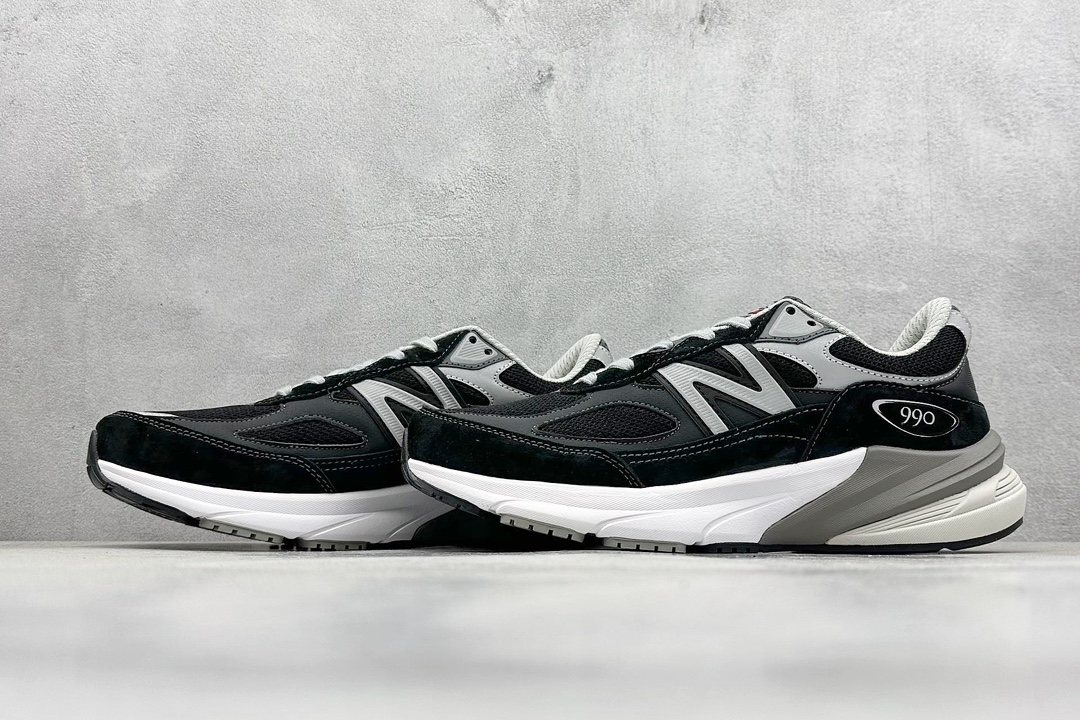 K New Balance NB990 V6系列 高端美产复古休闲跑步鞋   M990BK6