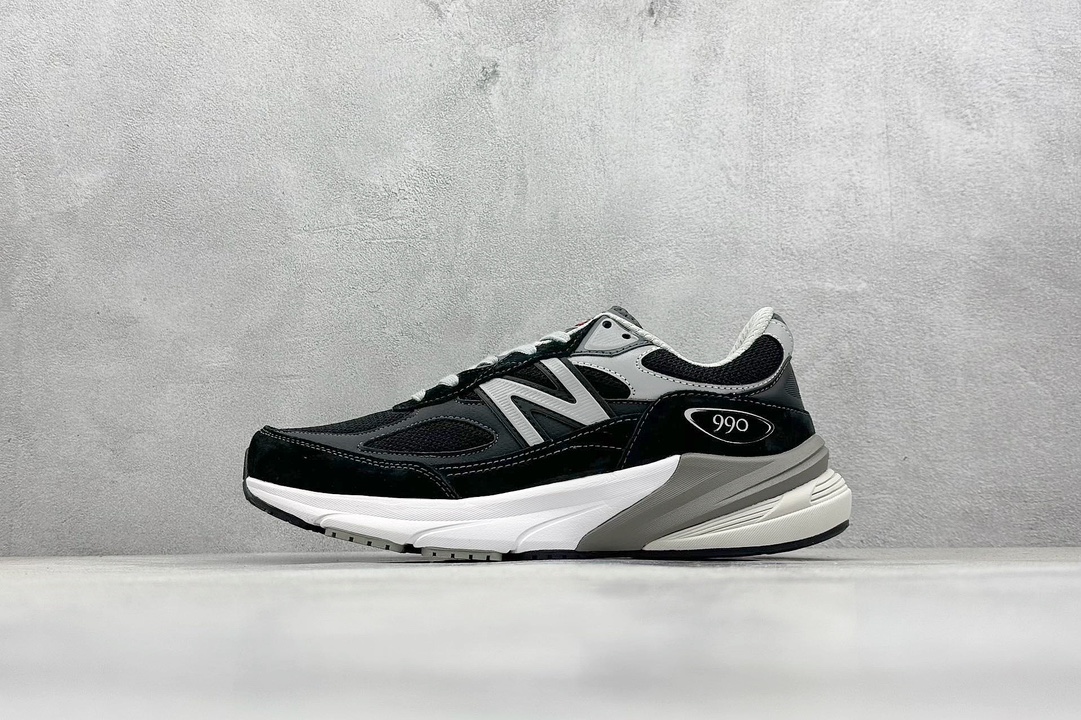 K New Balance NB990 V6系列 高端美产复古休闲跑步鞋   M990BK6