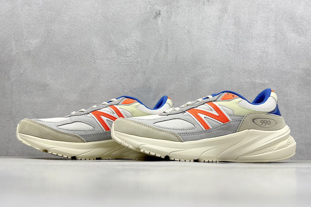 K New Balance NB990 V6系列 高端美产复古休闲跑步鞋  U990KN6