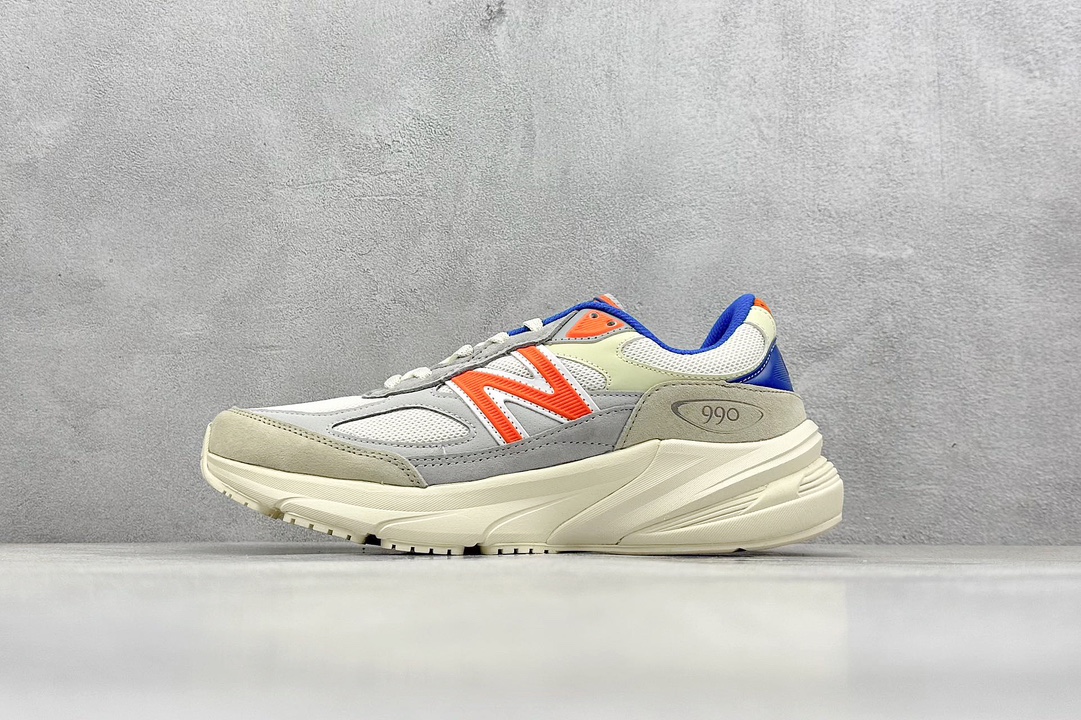 K New Balance NB990 V6系列 高端美产复古休闲跑步鞋  U990KN6