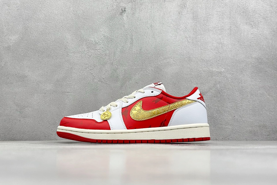 K版 Air Jordan AJ1 Low OG 红白金  CZ0790-161