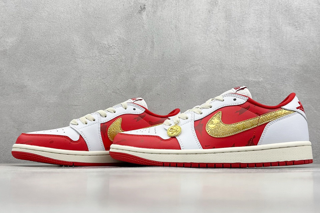 K版 Air Jordan AJ1 Low OG 红白金  CZ0790-161