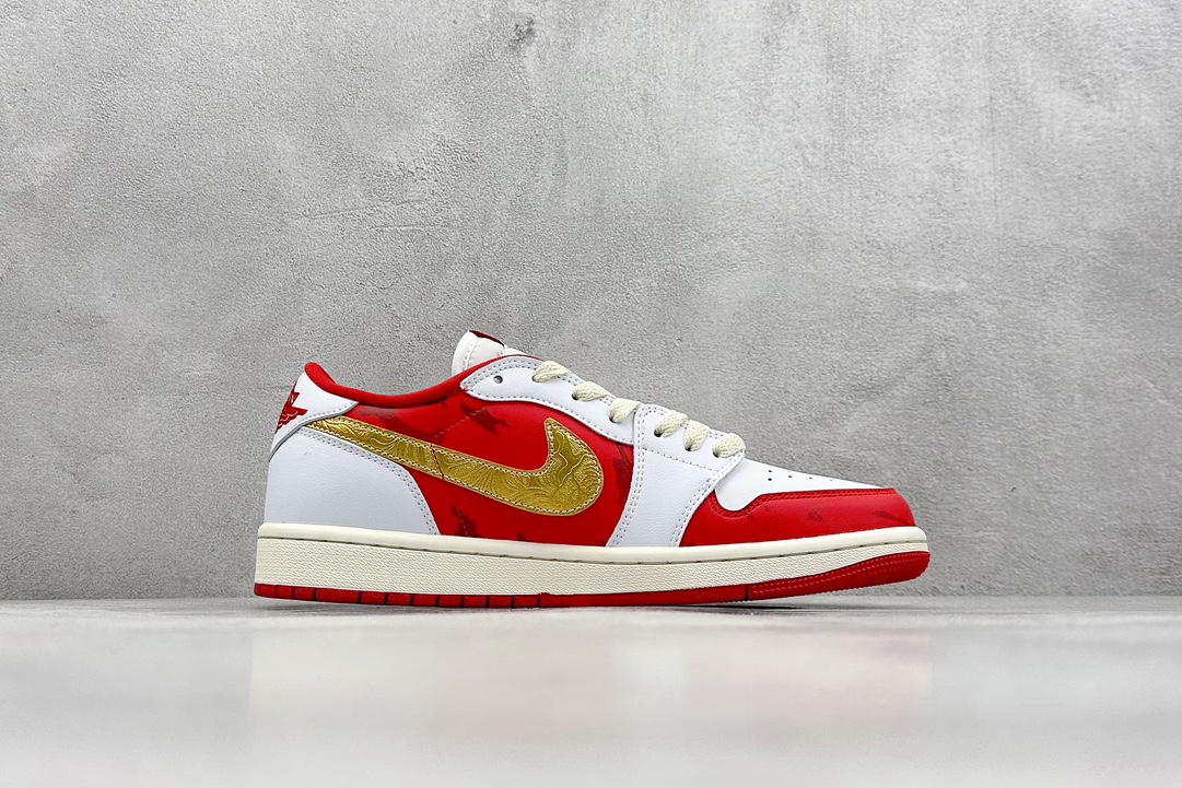 K版 Air Jordan AJ1 Low OG 红白金  CZ0790-161