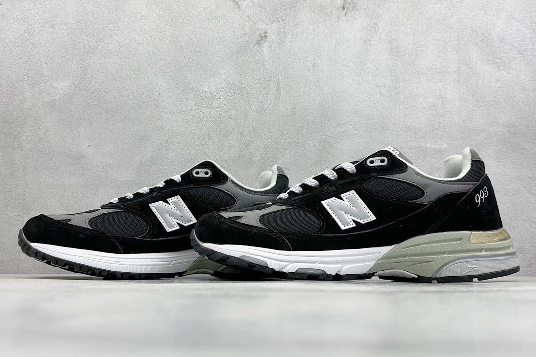 K版 New Balance NB Made In USA M993系列美产血统经典复古休闲运动百搭老爹跑步鞋  MR993BK