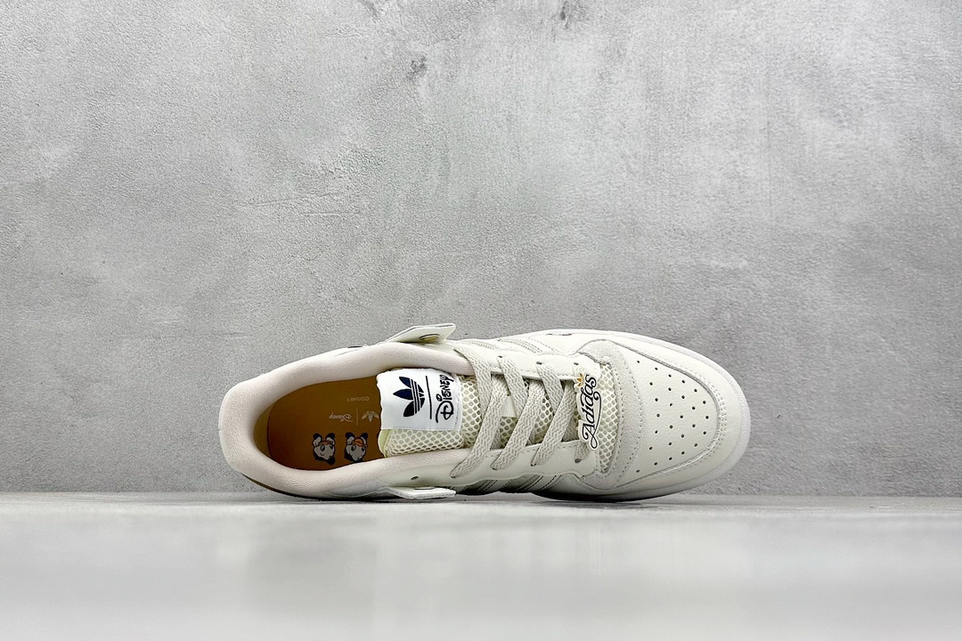 Adidas Forum LOW CL 三叶草低帮 经典魔术贴复古板鞋 男女潮流头层皮休闲鞋  JR5457