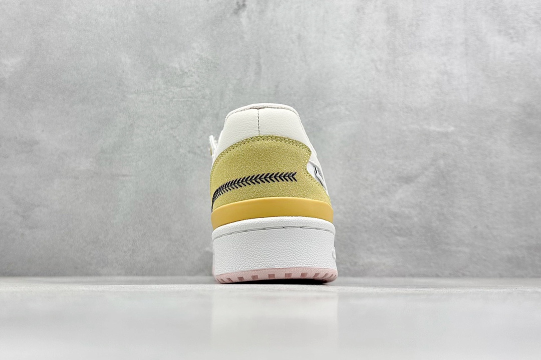 Adidas Forum LOW CL 三叶草低帮 经典魔术贴复古板鞋 男女潮流头层皮休闲鞋  JR5457