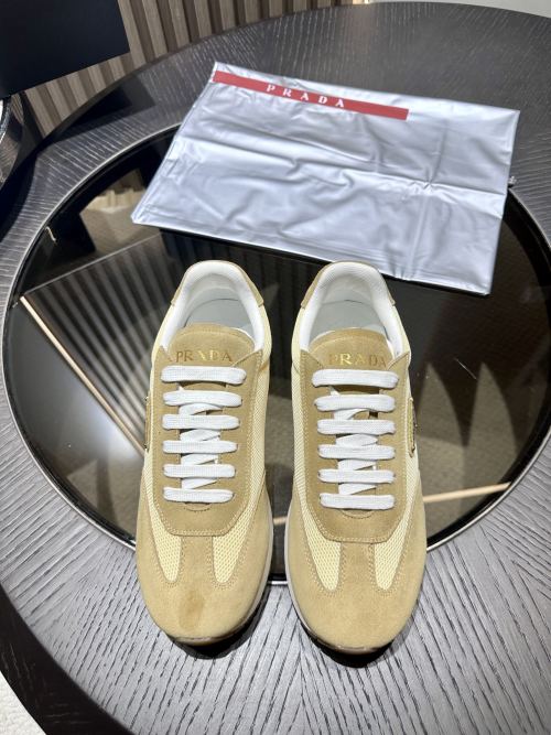 Prada Suede Sneakers - Casual and Versatile Italian Designer Shoes