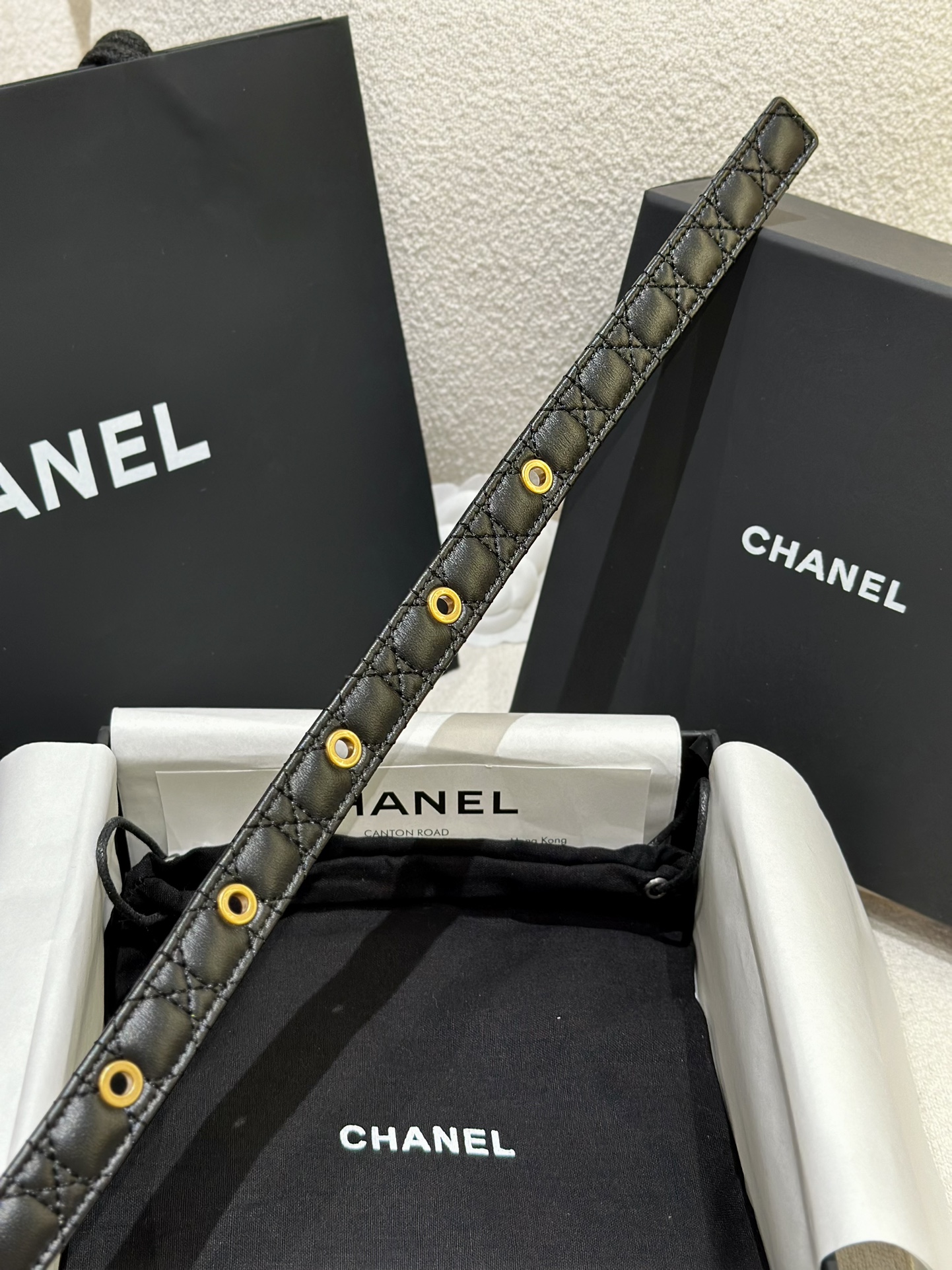 CHANEL香奈儿女士菱格时尚款宽度2.0双面顶级牛皮顶级品质正品开模高端定制皮料五金带身采用松紧收腰设