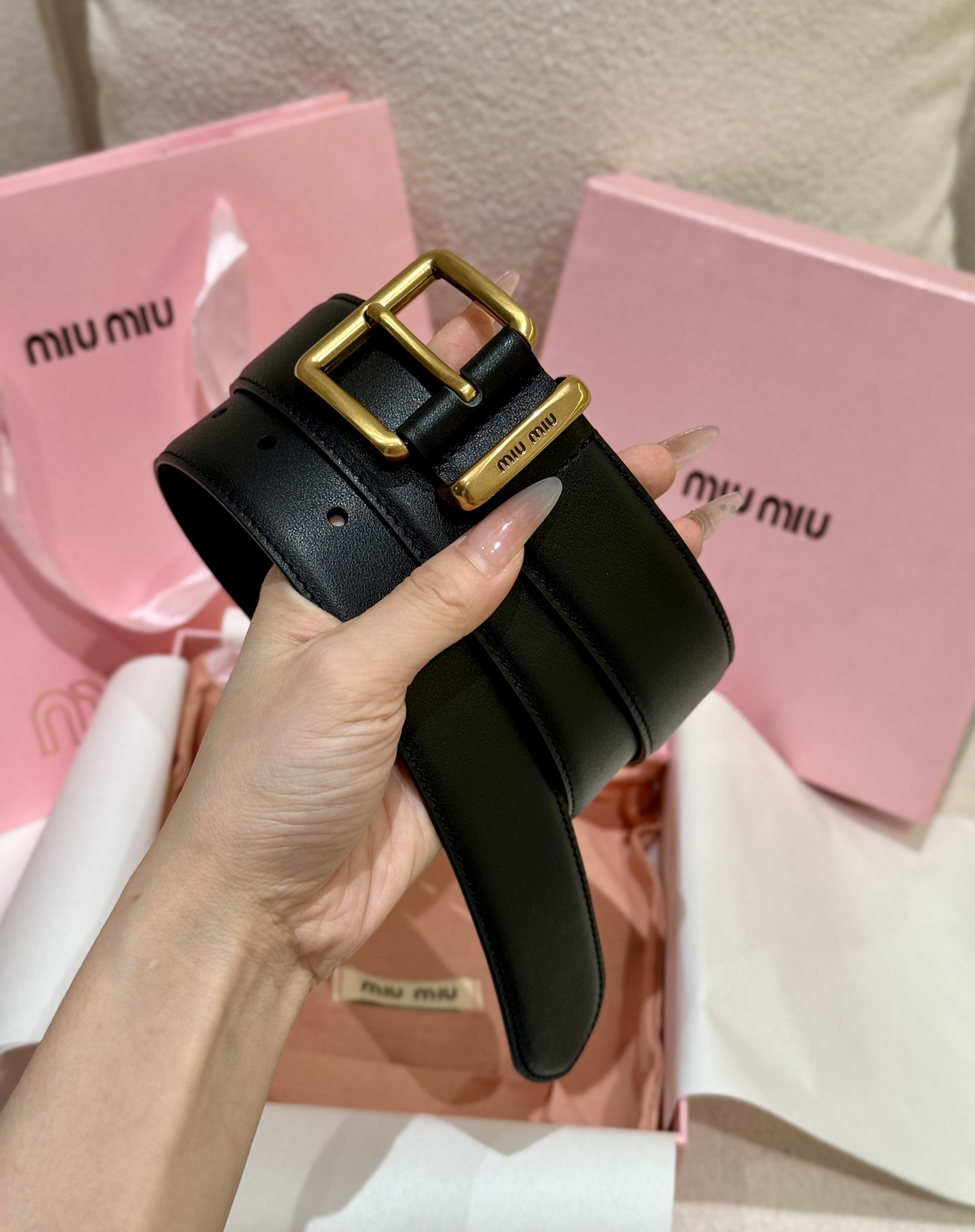 爆款 miumiu原厂级 正品代购级工艺 女士腰带