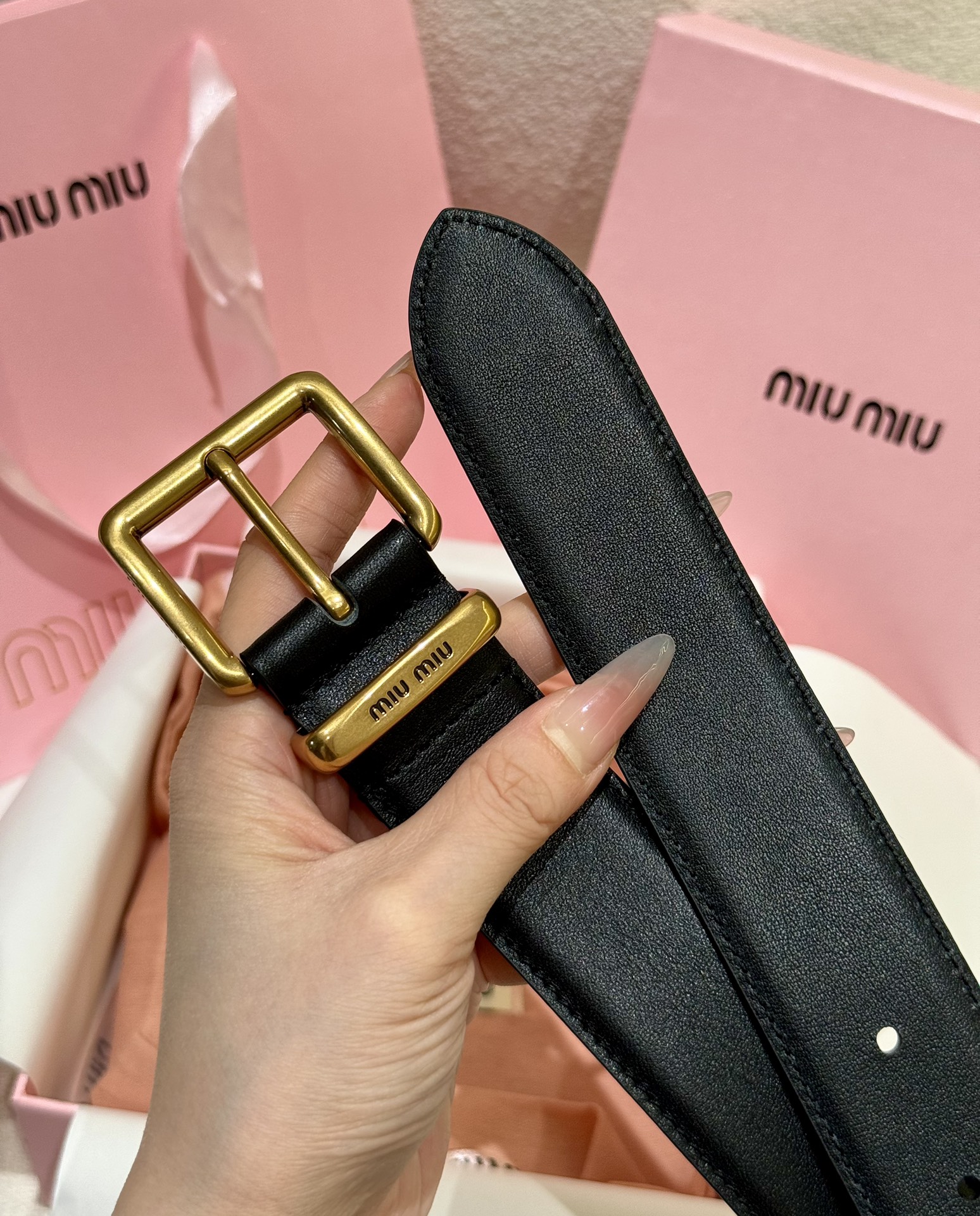 爆款 miumiu原厂级 正品代购级工艺 女士腰带