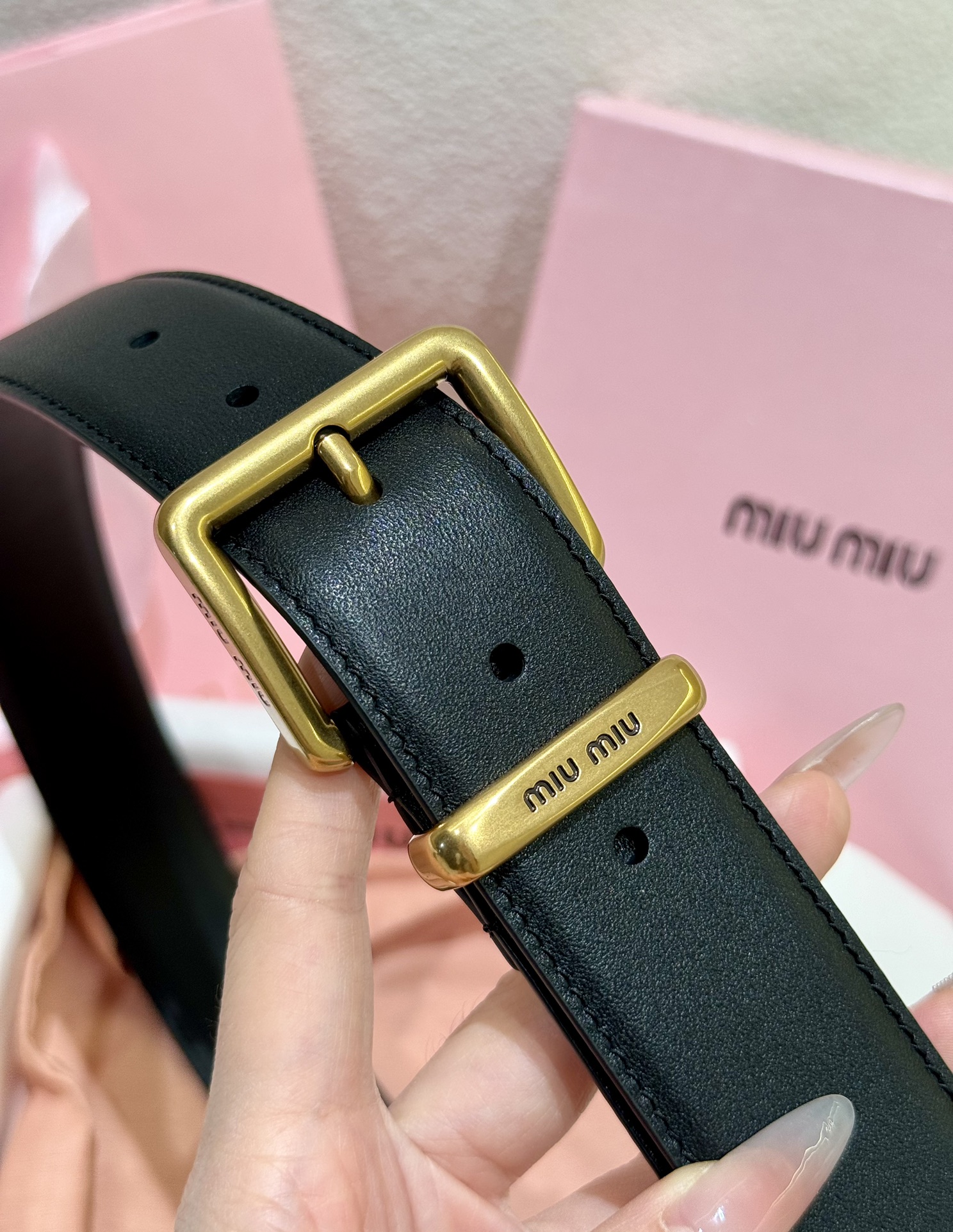 爆款 miumiu原厂级 正品代购级工艺 女士腰带