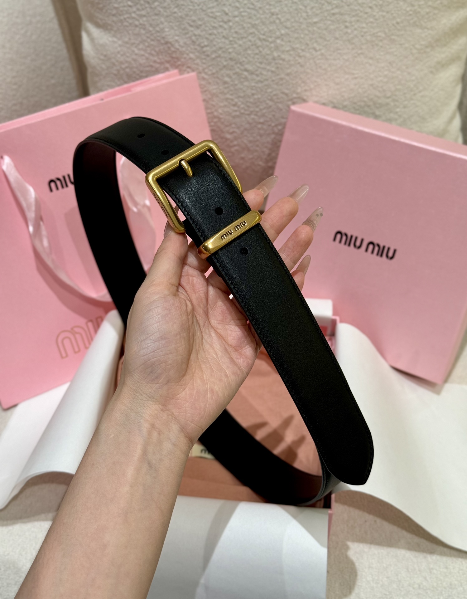 爆款 miumiu原厂级 正品代购级工艺 女士腰带