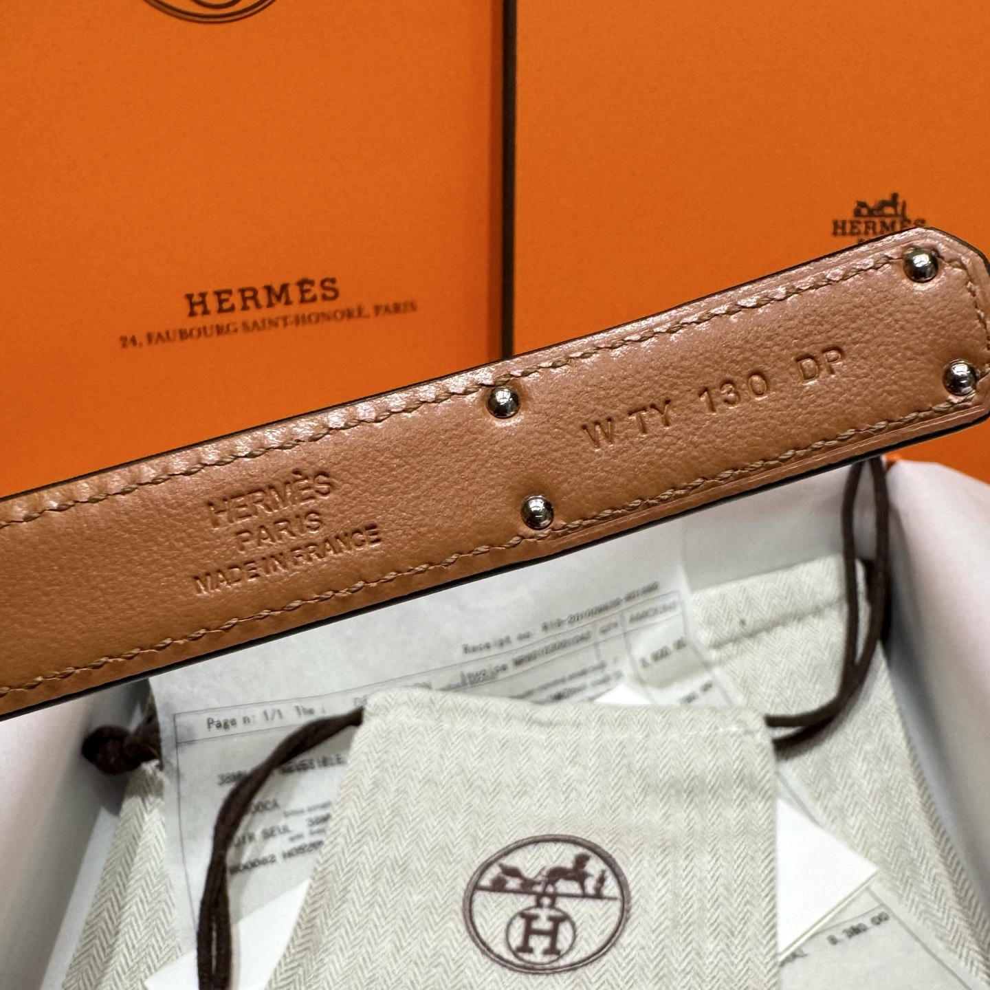 H家 レディース 腰帯 Epsom小牛皮製 高級感溢れるデザイン