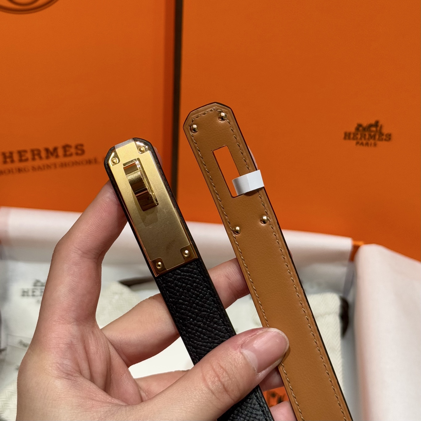 H家 レディース 腰帯 Epsom小牛皮と316精鋼の高級デザイン