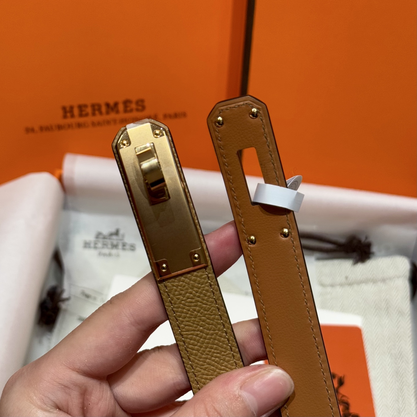 H家 レディース 腰帯 Epsom小牛皮製 高級感溢れるデザイン