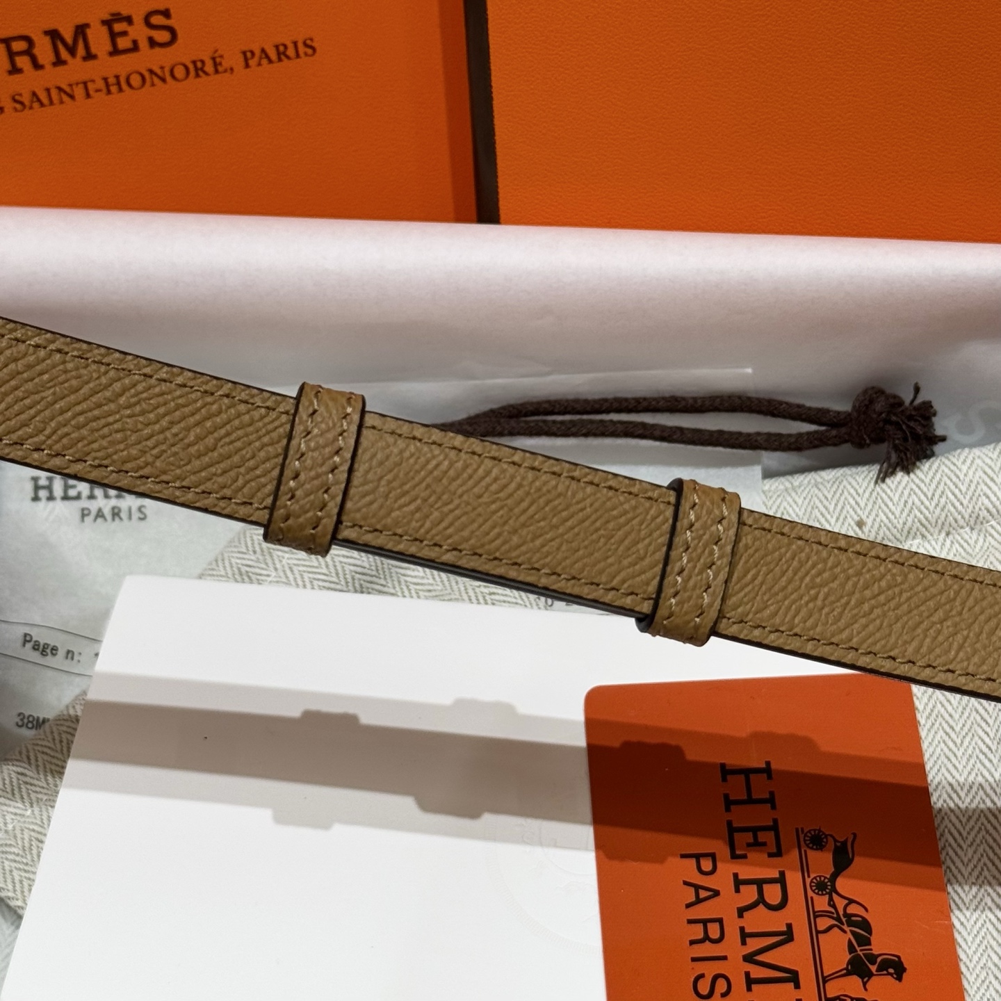 H家 レディース 腰帯 Epsom小牛皮製 高級感溢れるデザイン