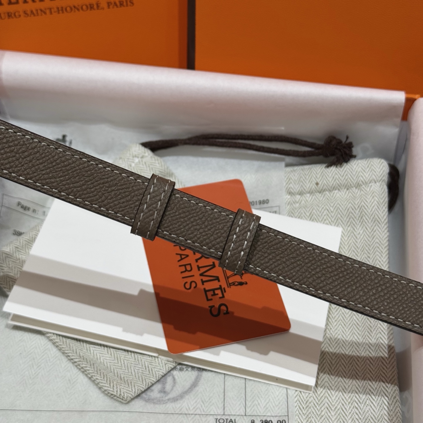 H家 レディース 腰帯 Epsom小牛皮・316精鋼金具の高級品