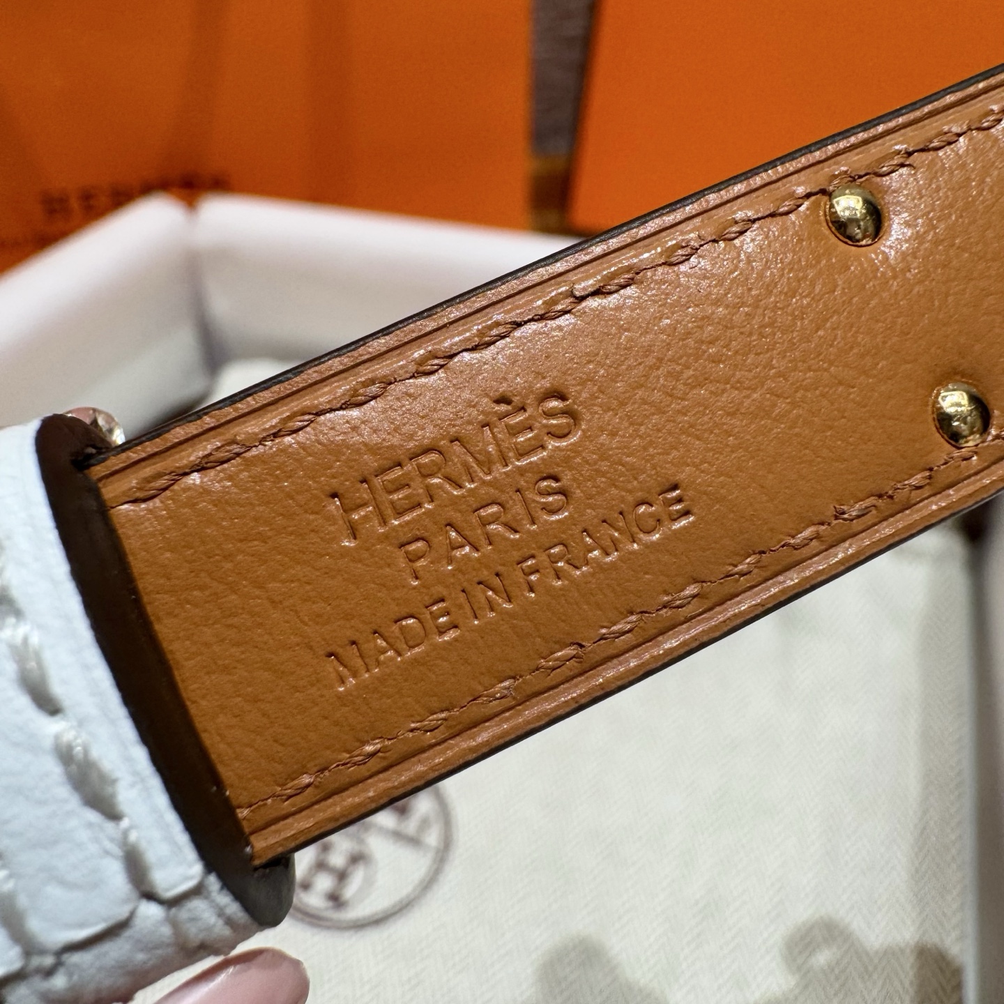 H家 レディース 腰帯 Epsom小牛皮製 高級感あふれるデザイン