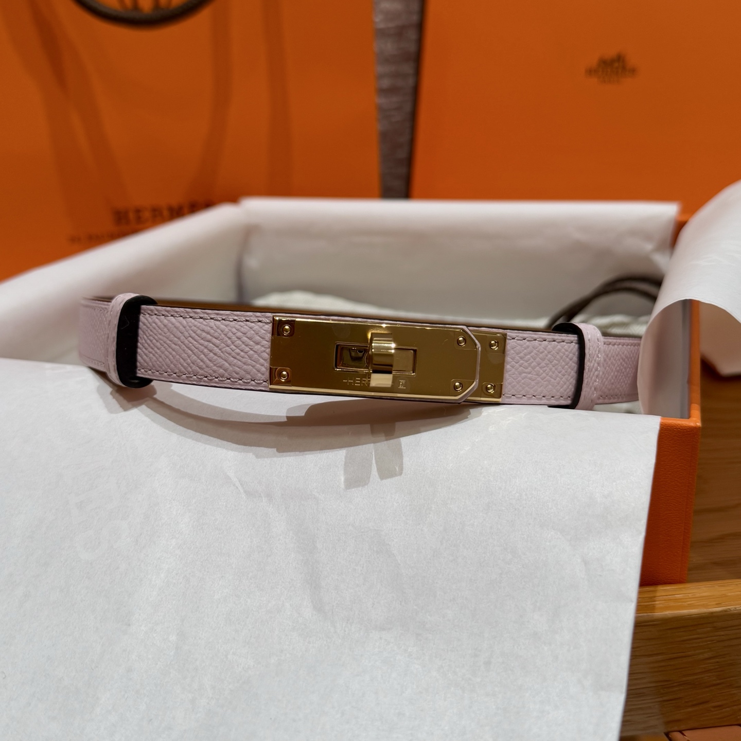 H家 レディース 腰帯 Epsom小牛皮製の高品質ベルト